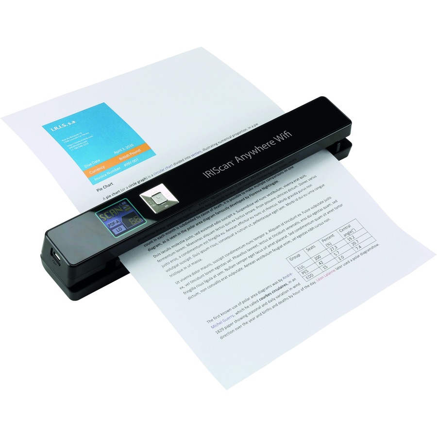 IRIS Iriscan Anywhere 5 Wifi- Portable Document And Photo Scanner