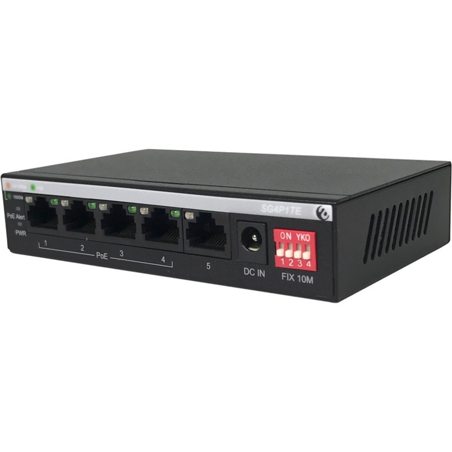 5 PORT 10/100/1000 MBPS GIGABIT ETHERNET SWITCH SUPPORTING 4 POE 802.3AT OR AF P