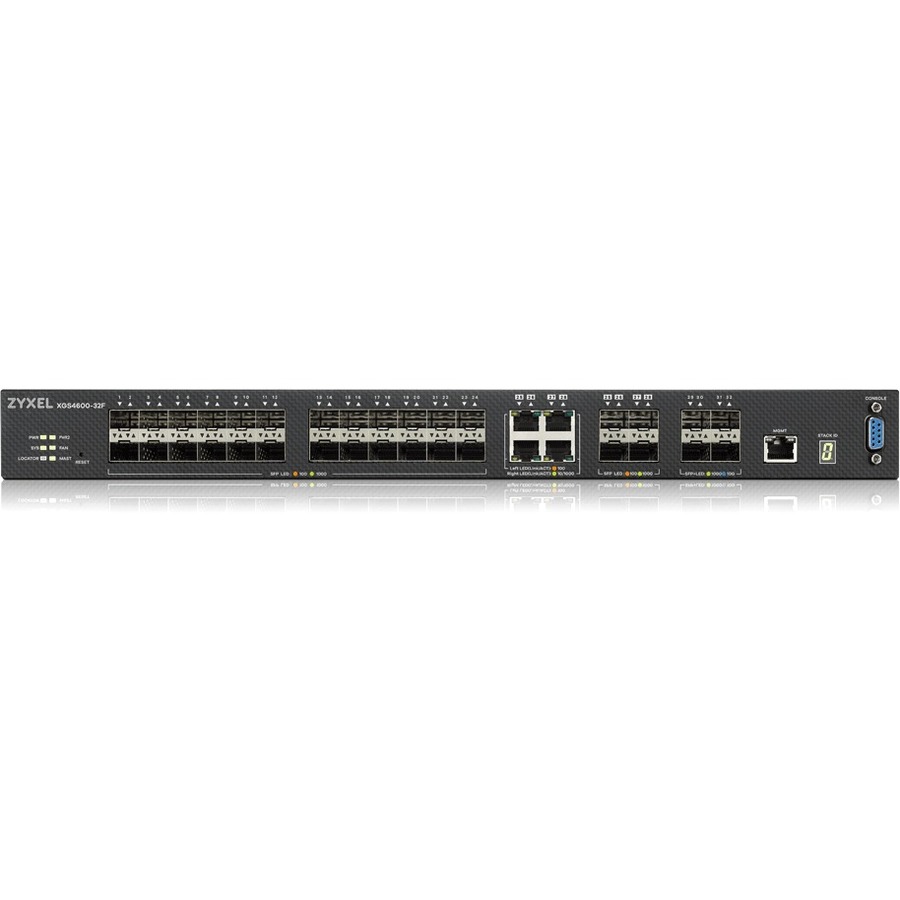 XGS4600-32F - AC24-PORT GBE SFP LAYER 3+ MANAGED WITH 4X 10GBE SFP+ AND 4X GBE S