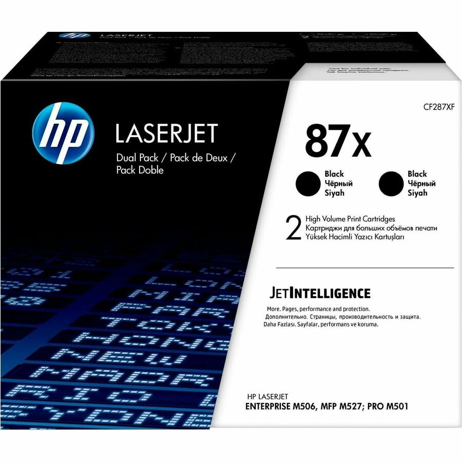 2PK 87X BLACK ORIGINAL LASERJET