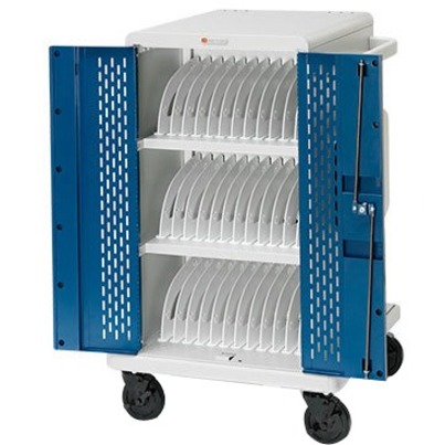 CHARGING CART AC FOR UP TO 24 DEVICES W/BACK PANEL,1.25 INCH W SLOTS