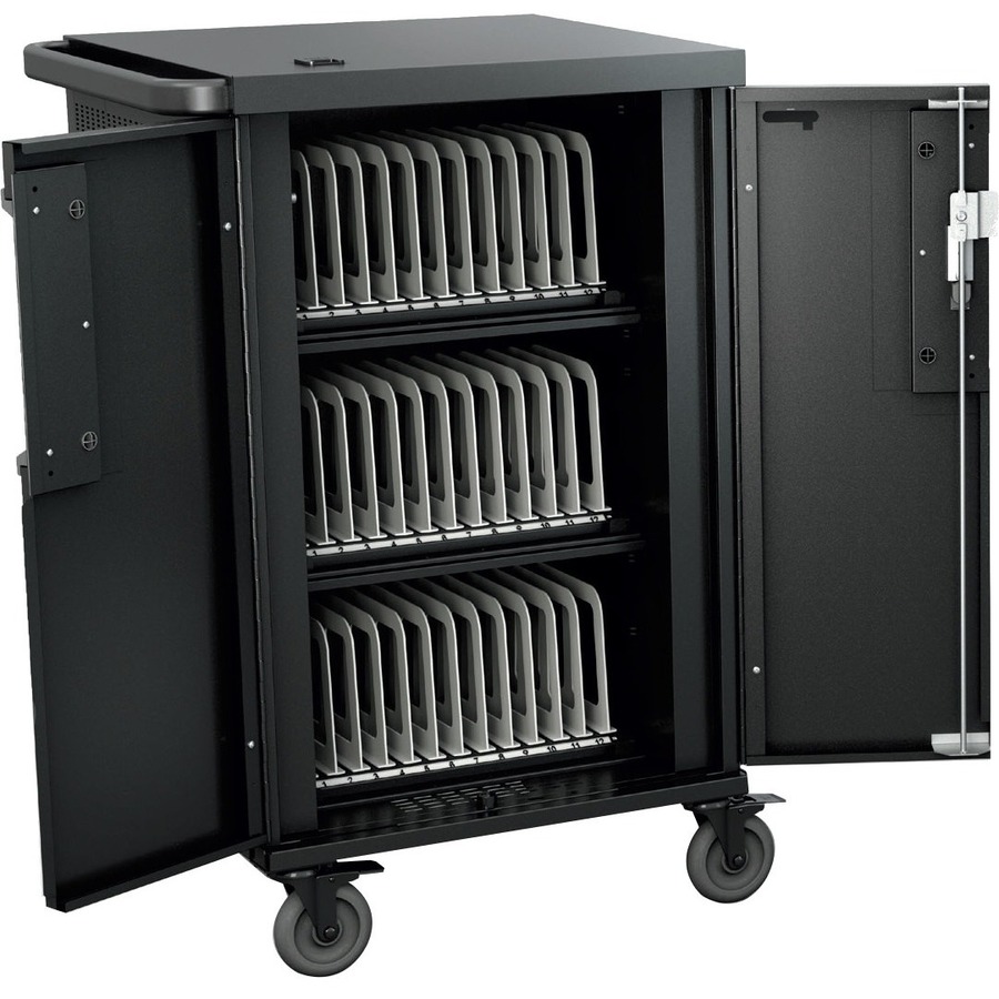 CHARGING CART AC FOR UP TO 45 DEVICES W/REAR DOOR,SLOTS 1.00 1.25 1.50 INCH