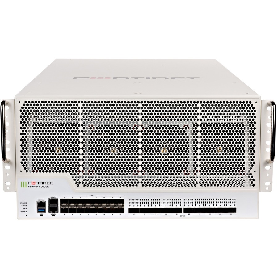 FORTIGATE-3980E, 10X 100GE QSFP28 SLOTS AND 16X 10GE SFP+ SLOTS, 2 X GE RJ45 MAN