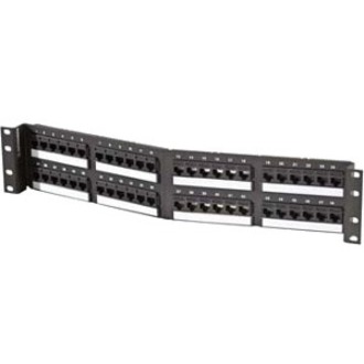 CABLES TO GO CATEGORY 6 TECHCHOICE 48 PORT ANGLED PATCH PANEL BLACK 1RU - UNSHIE