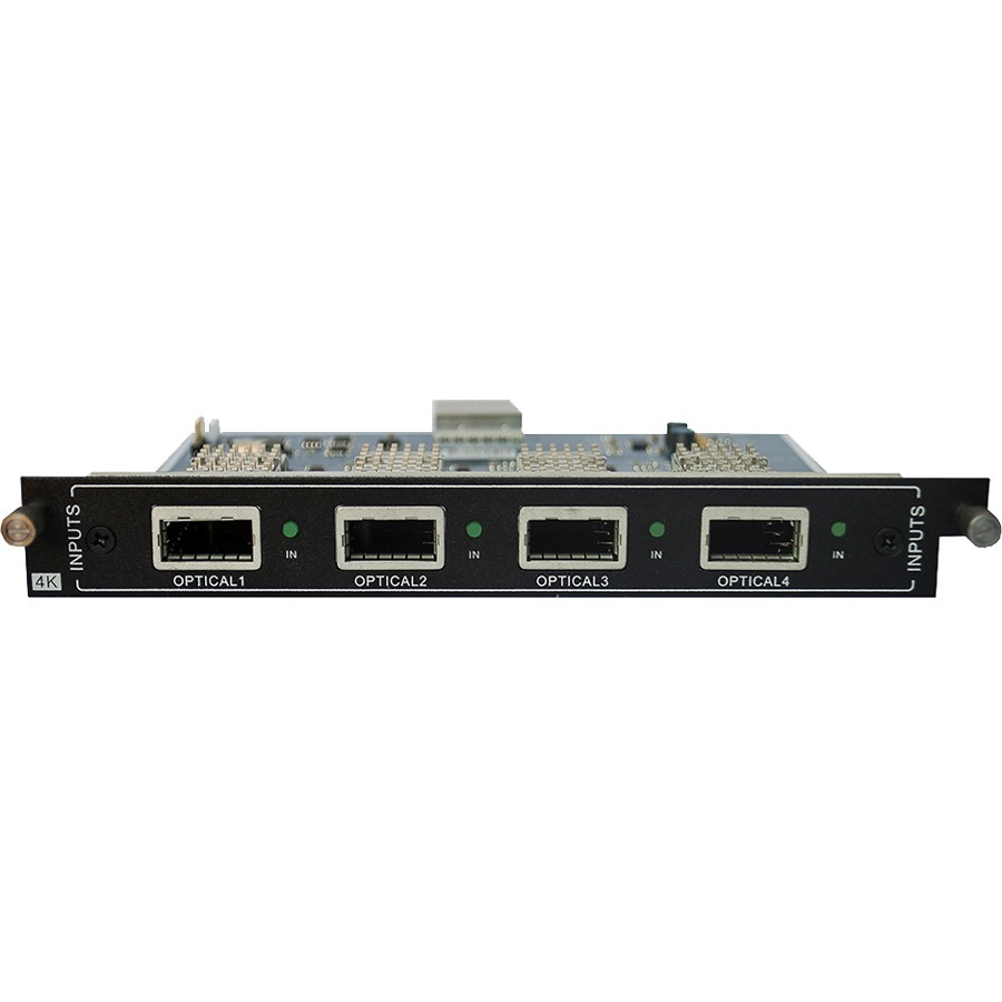 4-INPUT FIBER CARD TO THE MODULAR MATRIX WITH 4K