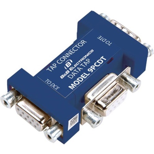 RS-232 DATA TAP (DB9M AND DB9F STRAIGHT-THROUGH, DB9F MONITOR PORTS)