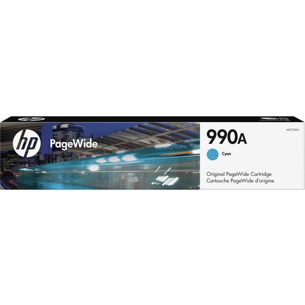 PageWide Cartridge, HP 990A, 10,000 Page Yield, Cyan