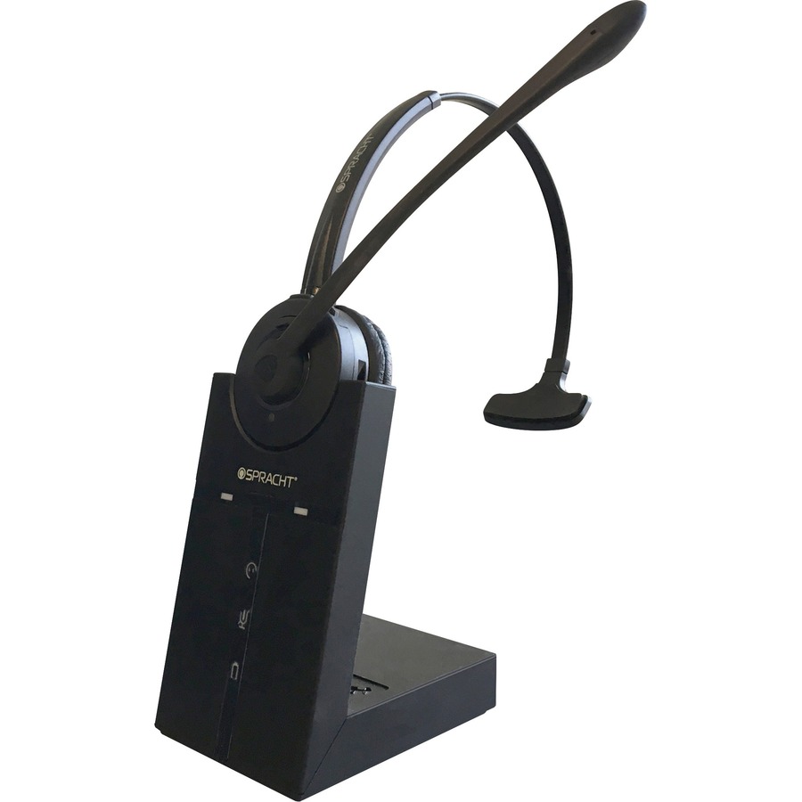 THE ZUM MAESTRO DECT 6.0 HEADSET HAS WIRELESS FREEDOM UP TO 350 FEET. UTILIZES E