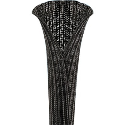 PAN-WRAP BRAIDED EXP SLEEVING 1IN BLK