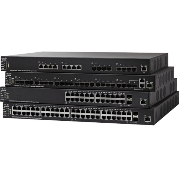 Cisco SG550X-24MPP Layer 3 Switch - 24 Ports - Manageable - 3 Layer Supported - Modular - Optical Fiber, Twisted Pair - Lifetime Limited Warranty