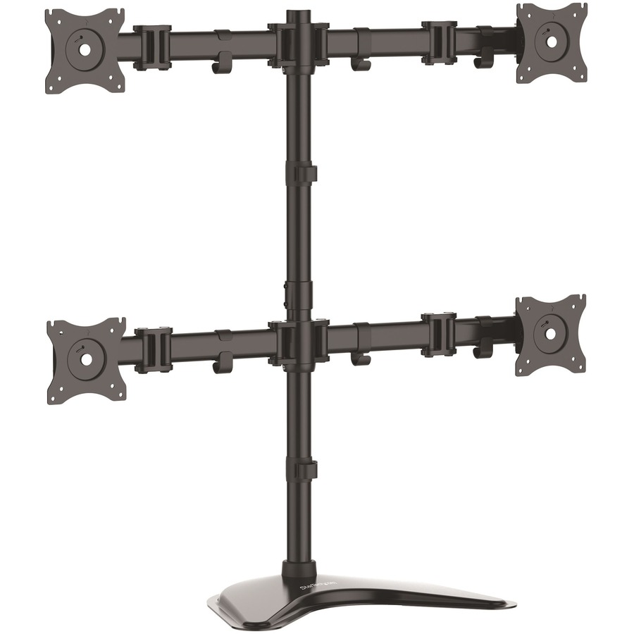 StarTech ARMBARQUAD Quad Crossbar Steel Monitors upto 27” Vesa Monitor Computer Stand Monitor Arm