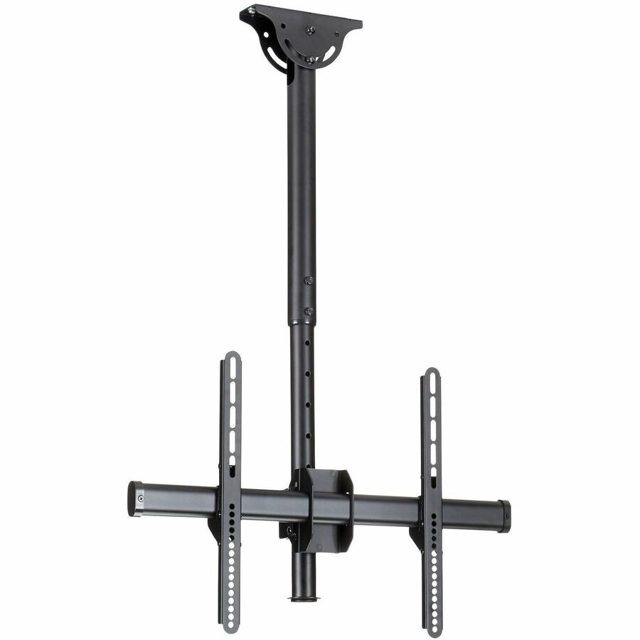 StarTech.com Ceiling TV Mount | Short Pole | Steel | Supports Monitors 30" to 70"| Pull Down TV Mount | VESA Ceiling Mount | 70" Screen Support | 50.12 kg Load Capacity | Black VESA MOUNT TVS SHORT POLE STEEL