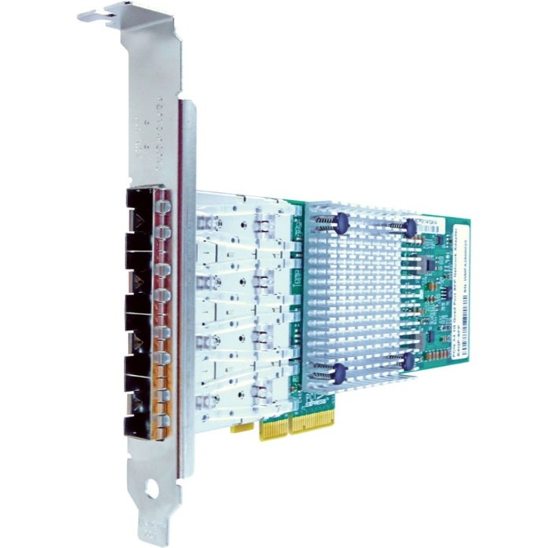 AXIOM 1GBS QUAD PORT SFP PCIE X4 NIC CARD FOR INTEL W/TRANSCEIVERS - I350F4