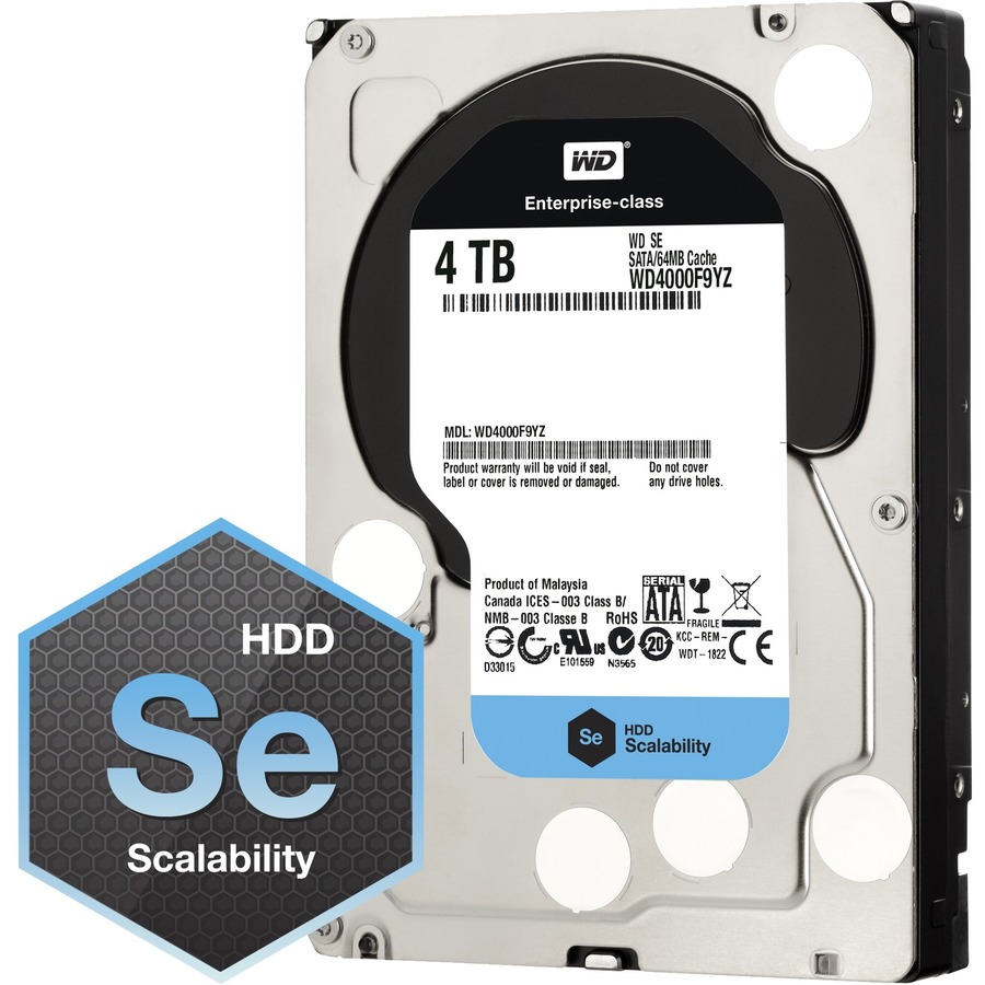 WD SE 4TB Western Digital SATA Enterprise HDD | 7,200 RPM, 3.5 in