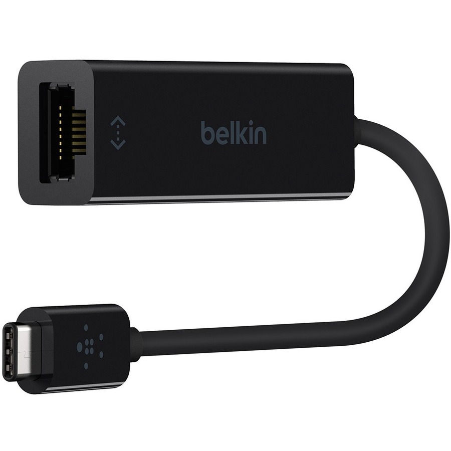 BELKIN USB-C TO GIGABIT ETHERNET ADAPTER USB 3.0 NETWORK ADAPTER - BLACK
