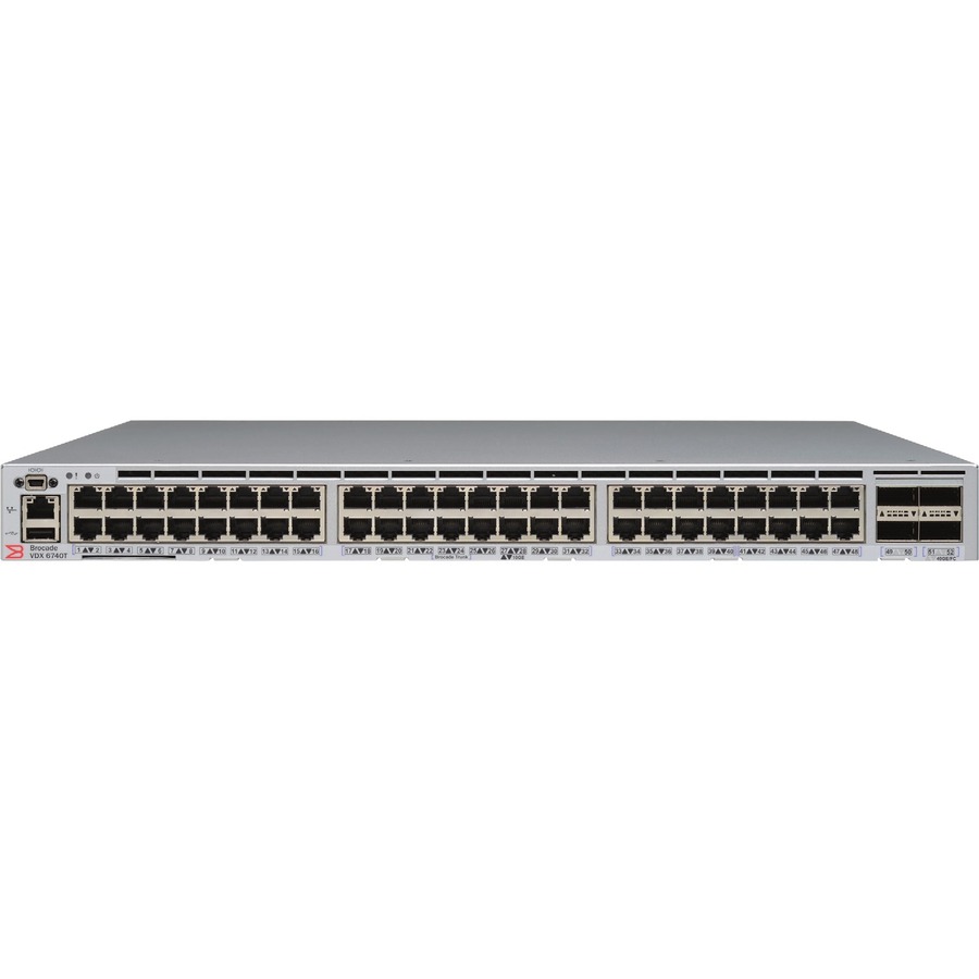 FRU VDX 6740T 48P 1GBASE-T PORTS2 40GBE QSFP+ UPGRADABLE TO 10GBASE-T VIA LICEN