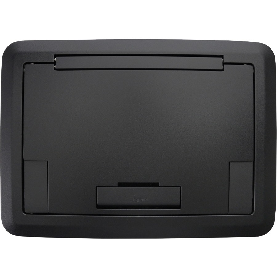 EVO 4-GANG FLOOR BOX COVER BLACK