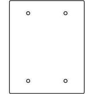 2-GANG BLANK SECTIONAL DE