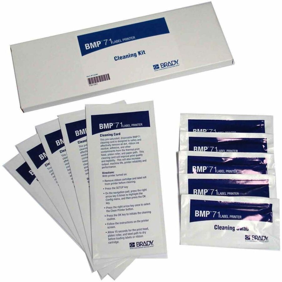 CLEANING KIT 5-PACK FOR M7 PRINTERS - INCLUDES PRINTER CLEANING CARDS AND SWABS