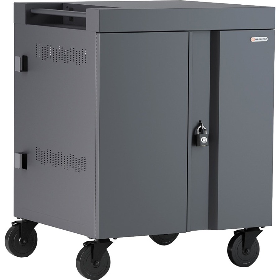 CHARGING CART AC FOR UP TO 32 DEVICES W/BACK PANEL,1.4W SLOTS. INCLUDES WHEEL LO