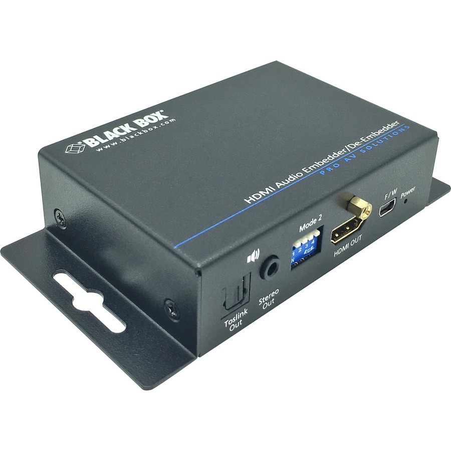 SUPPORTS HDMI, 3.5-MM ANALOG AUDIO, AND TOSLINK OPTICAL AUDIO INPUTS AND OUTPUTS