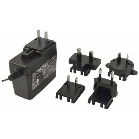 POWER SUPPLY, 12 VDC 18 WATT, 2.1 X 9.5 MM, INTERNATIONAL AC INPUT