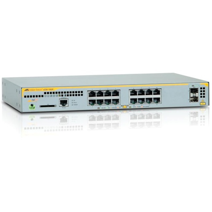 L2+ MANAGED SWITCH, 16 X 10/100/1000MBPS POE+ PORTS, 2 X SFP UPLINK SLOTS, 1 FIX