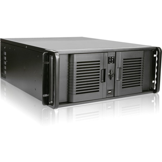 4U COMPACT STYLISH RACKMOUNT CHASSIS WITH 500W REDUNDANT POWER SUPPLY