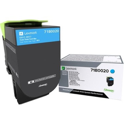 TONER CARTRIDGE - CYAN - 2300 PAGES - LEXMARK CS/CX317/417/517 SERIES