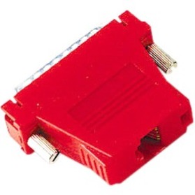 MODULAR ADAPTER KIT WITH THUMBSCREWS - DB25 (MALE) TO RJ45 (FEMALE), RED