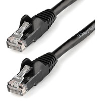 StarTech.com 12ft CAT6 Ethernet Cable - Black Snagless Gigabit - 100W PoE UTP 650MHz Category 6 Patch Cord UL Certified Wiring/TIA - 12ft Black CAT6 Ethernet cable delivers Multi Gigabit 1/2.5/5Gbps & 10Gbps up to 160ft - 650MHz - Fluke tested to ANSI/TIA