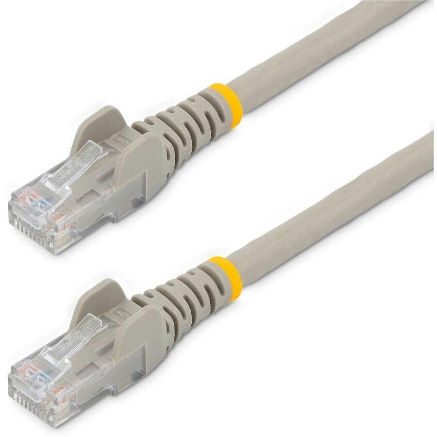 StarTech 12ft CAT6 Ethernet Cable - Gray Snagless Gigabit - 100W PoE UTP 250Mhz Category 6 Patch Cord UL Certified Wiring/TIA
