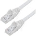 StarTech.com 20ft CAT6 Ethernet Cable - White Snagless Gigabit - 100W PoE UTP 650MHz Category 6 Patch Cord UL Certified Wiring/TIA - 20ft White CAT6 Ethernet cable delivers Multi Gigabit 1/2.5/5Gbps & 10Gbps up to 160ft - 650MHz - Fluke tested to ANSI/TIA