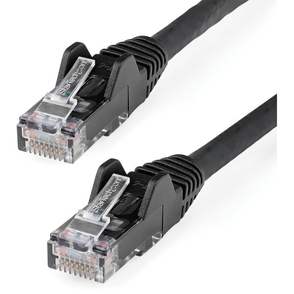 6in Black Cat6 Patch Cable with Snagless RJ45 Connectors - Short Ether