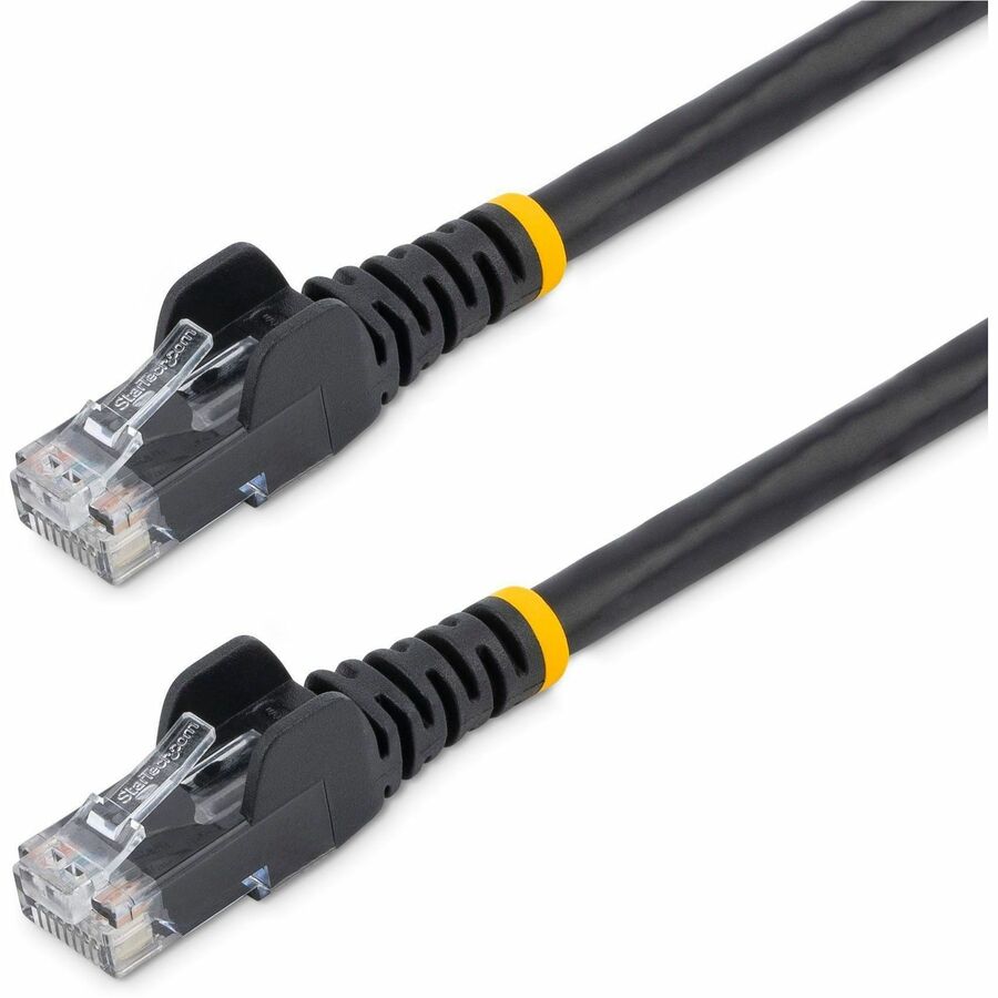 StarTech 9ft CAT6 Ethernet Cable - Black Snagless Gigabit - 100W PoE UTP 250Mhz Category 6 Patch Cord UL Certified Wiring/TIA
