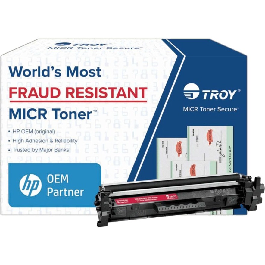 Troy Toner Secure Original MICR Standard Yield Laser Toner Cartridge CF230A - Black - 1 Pack