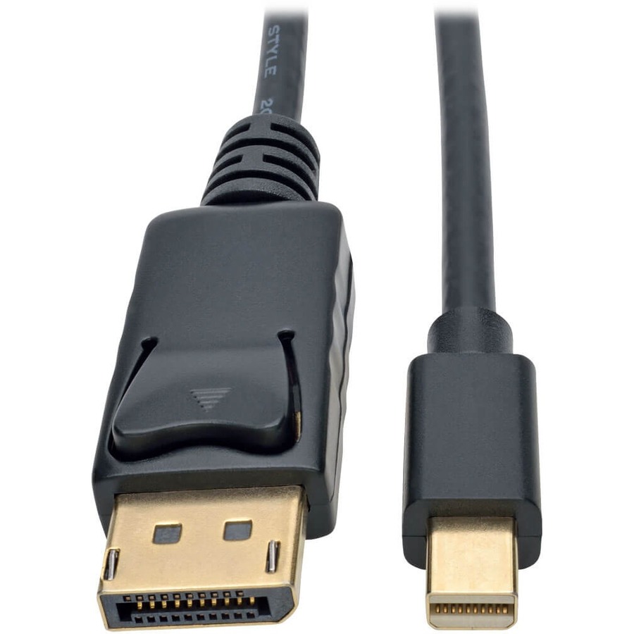 Mini Displayport to Displayport Adapter Cable, 4k 60 Hz (M/M), Dp Latching Connector, Black, 6 Ft. (1.8 M)