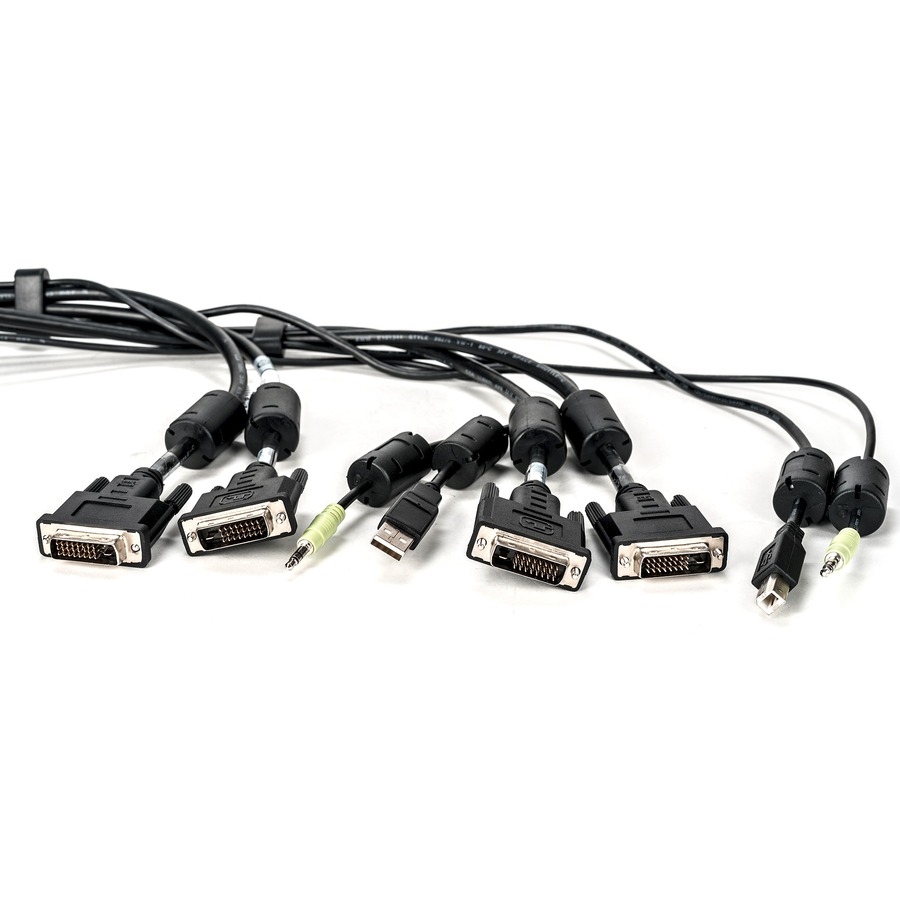 10FT USB KEYB MOUSE  DUAL HEAD DVI-D WITH AUDIO