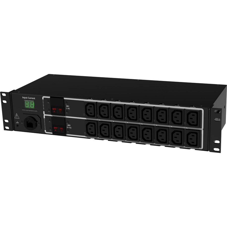 SWITCHED PRO1, PER INPUT POWER SENSING, 2U, 16 X IEC C13 OUTLETS, INPUT AMP METE