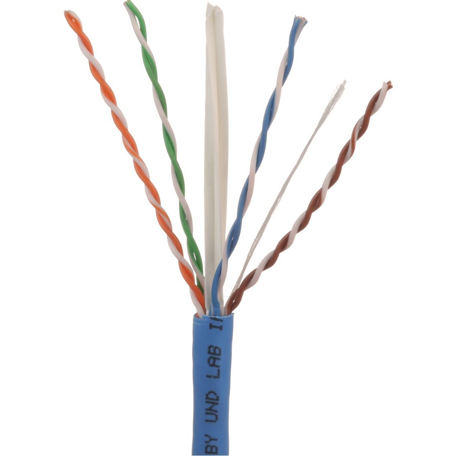 1KFT CAT6 COP CBL 4PAIR 23 AWG BLU 12MOQ