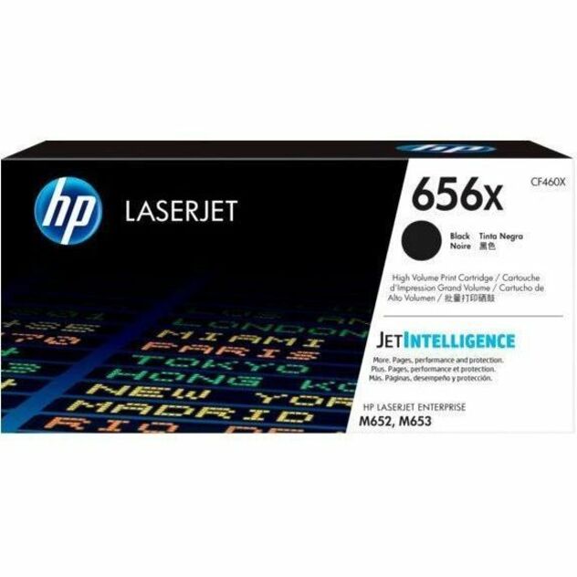 HP 656X (CF460X) HIGH YIELD BLACK ORIGINAL LASERJET TONER CARTRIDGE