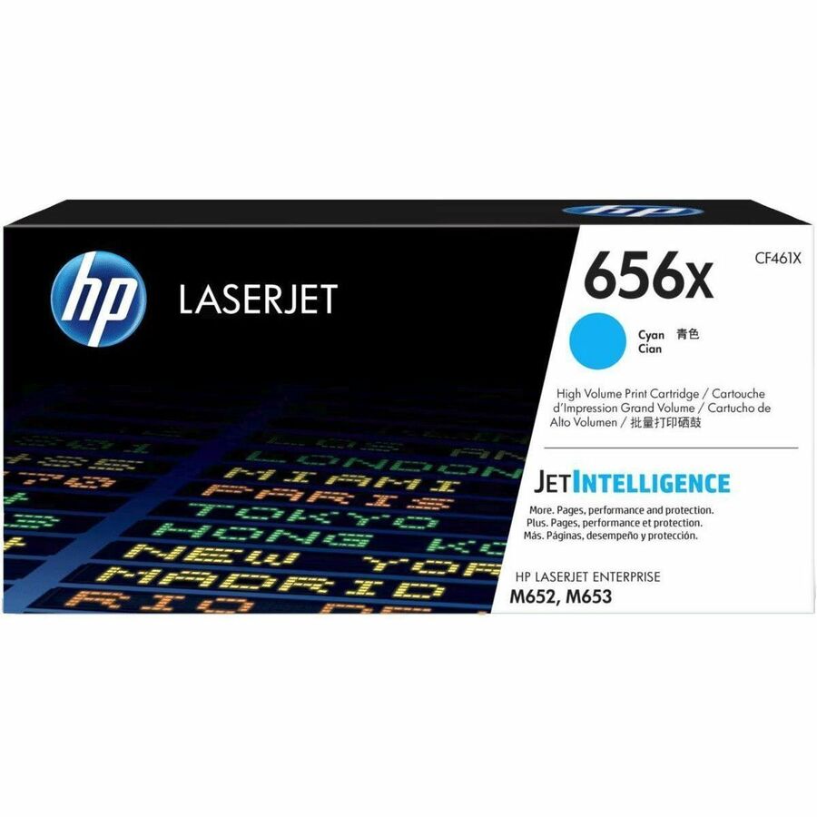 HP 656X (CF461X) HIGH YIELD CYAN ORIGINAL LASERJET TONER CARTRIDGE