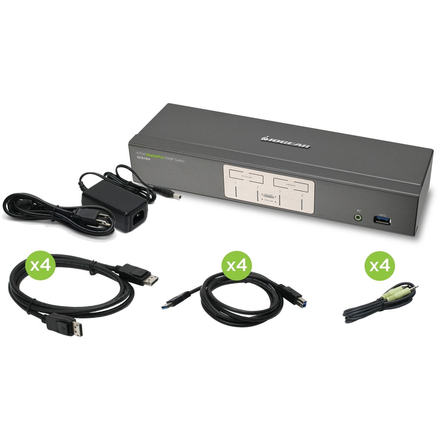 4Port DP KVMP w USB Hub