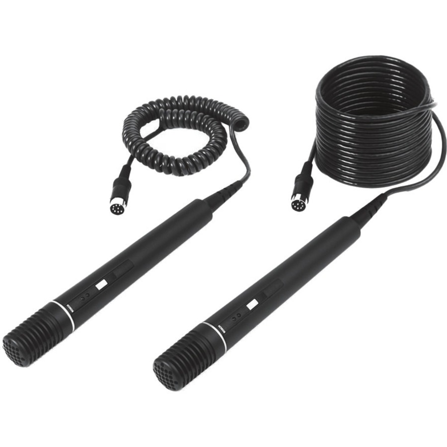 HANDHELD MICROPHONE, COILED CABLE