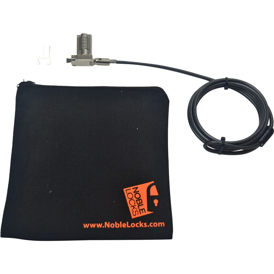 NOBLE WEDGE NON-RESETTABLE COMBINATION LOCK WITH CABLE TRAP AND STORAGE POUCH,