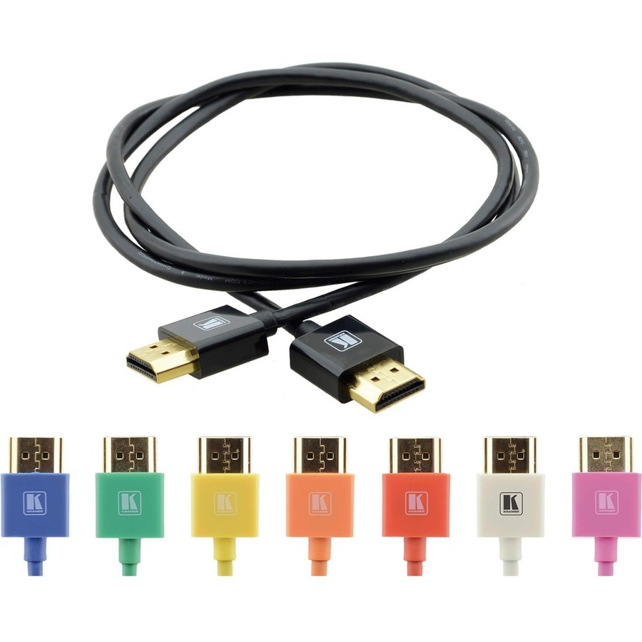 AV CABLE - HDMI - MALE - HDMI - MALE - 6FEET - TRIPLE SHIELDED - RED