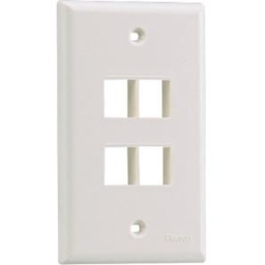 SGL GANG FLUSH MOUNT V FACEPLT INTL GRY