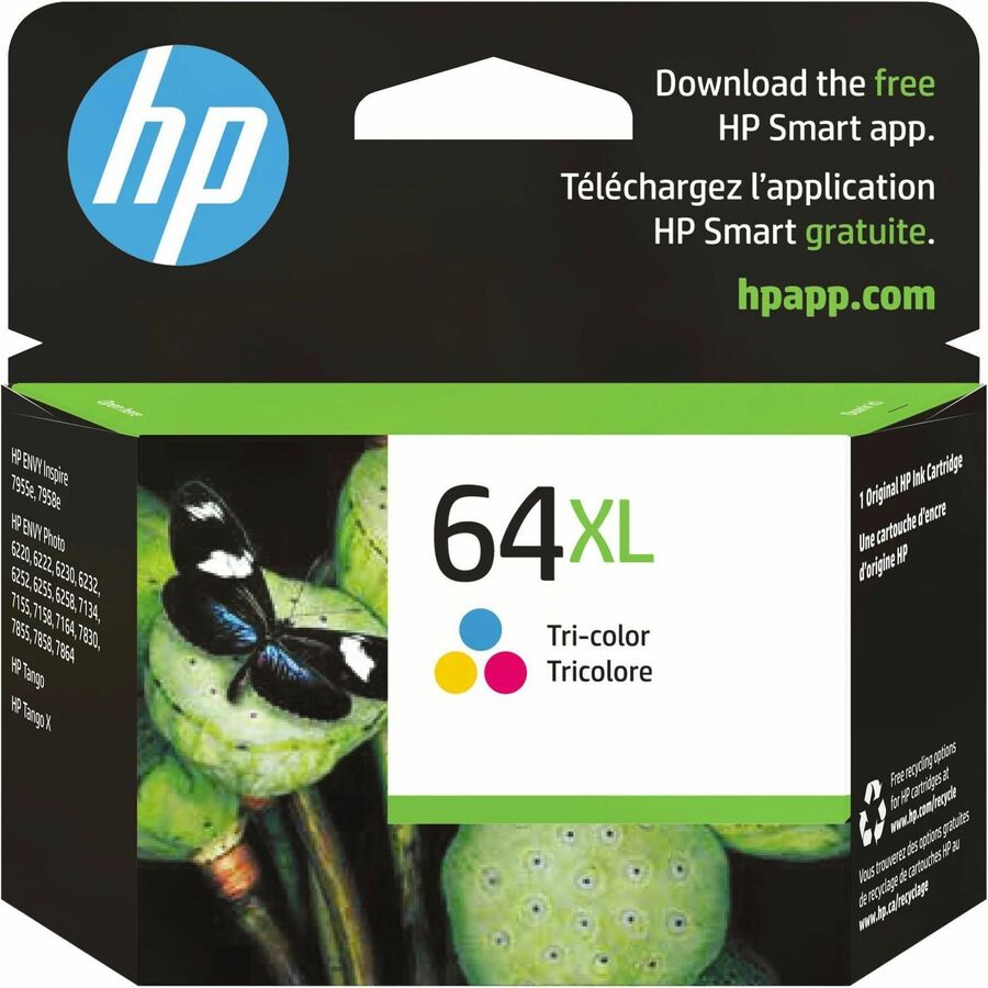 HP 64XL (N9J91AN#140) TRI-COLOR ORIGINAL INK CARTRIDGE