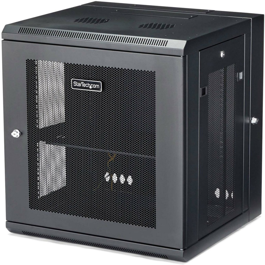 12U 19 IN WALL MOUNT NETWORK CABINET - SWITCH DEPTH RACK ENCLOSURE - 180 HINGED