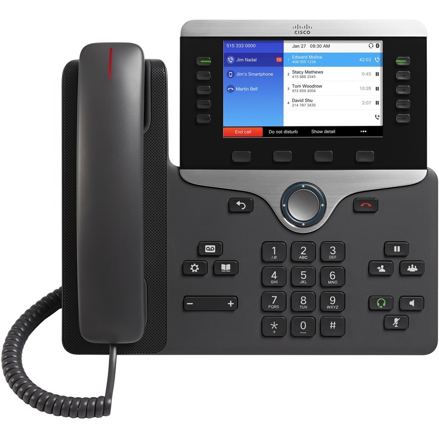 CISCO IP PHONE 8851 MPP WITH PWR CUBE 4, NA CORD
